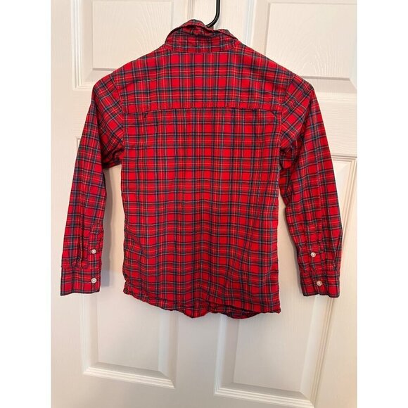 Carter’s traditional red plaid button down shirt size 8 - Picture 4 of 4